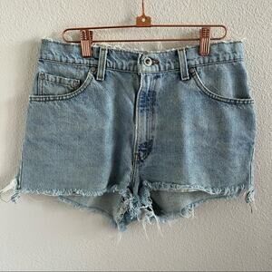 Vintage Levi’s Silvertab Lean Denim Distressed Shorts 13/14